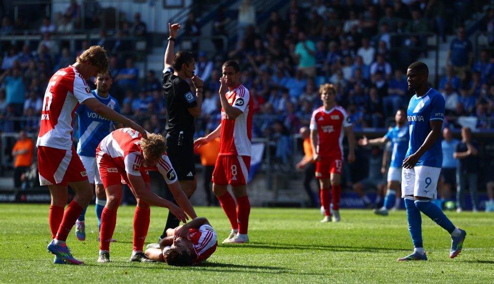 Inquiétude pour l’Union Berlin : Diogo Leite évacué sur civière après un choc au cou !