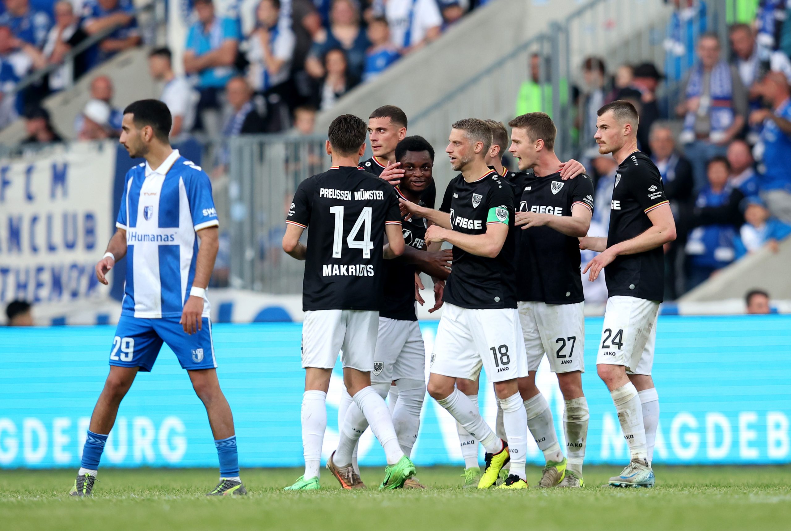 Course à la montée 2.Bundesliga : Münster s’offre Magdeburg avec un 5-0 surprise !