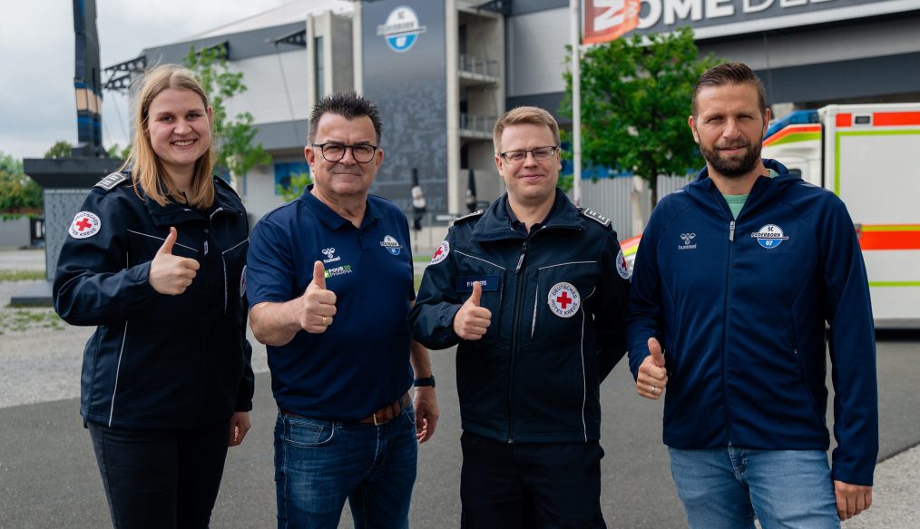 Le SC Paderborn prolonge son partenariat avec la Croix-Rouge locale !
