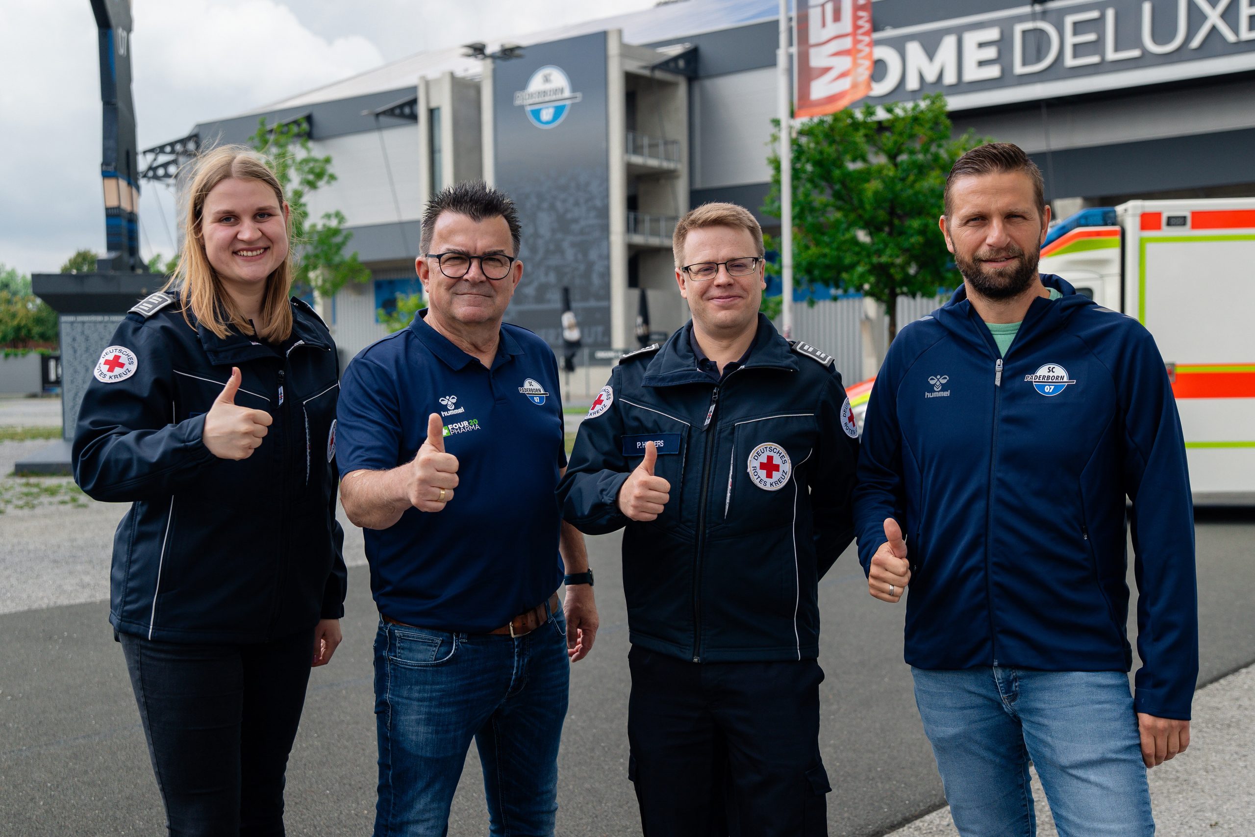 Le SC Paderborn prolonge son partenariat avec la Croix-Rouge locale !
