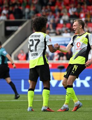 Réduits à dix dès la première mi-temps, Heidenheim n’a rien pu faire face à Dortmund