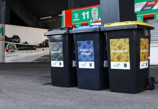 Le FC Augsburg lance un nouveau concept de tri des déchets à la WWK ARENA