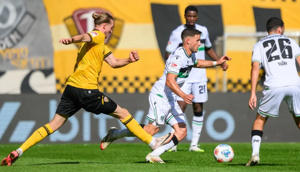 Le Dynamo Dresden s’impose à dix contre onze et fait tomber Hannover !