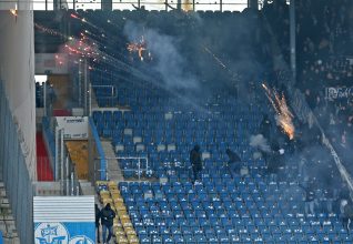 Le Dynamo Dresden lourdement sanctionné après les débordements à Rostock la saison dernière !