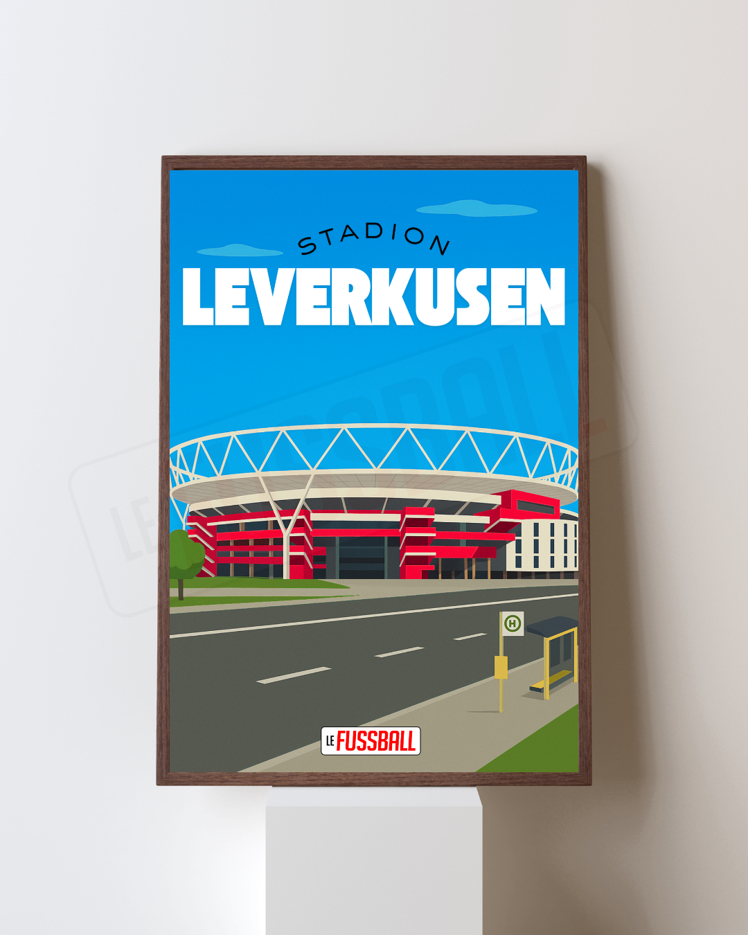 Affiche Le Fussball – Stadion Leverkusen