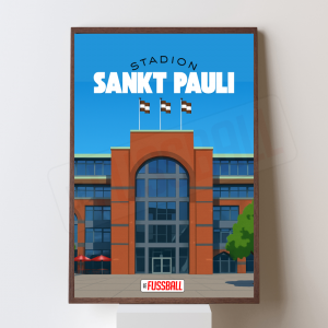 Affiche Le Fussball – Stadion Sankt Pauli