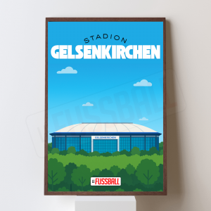 Affiche Le Fussball – Stadion Gelsenkirchen
