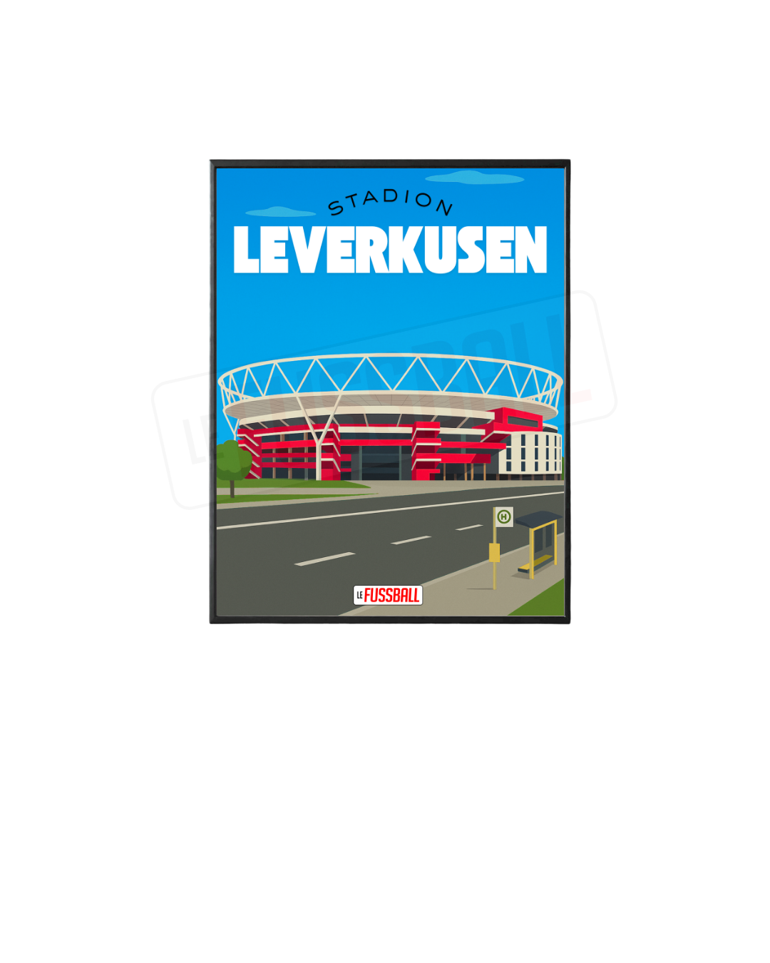 Affiche Le Fussball – Stadion Leverkusen – Image 2