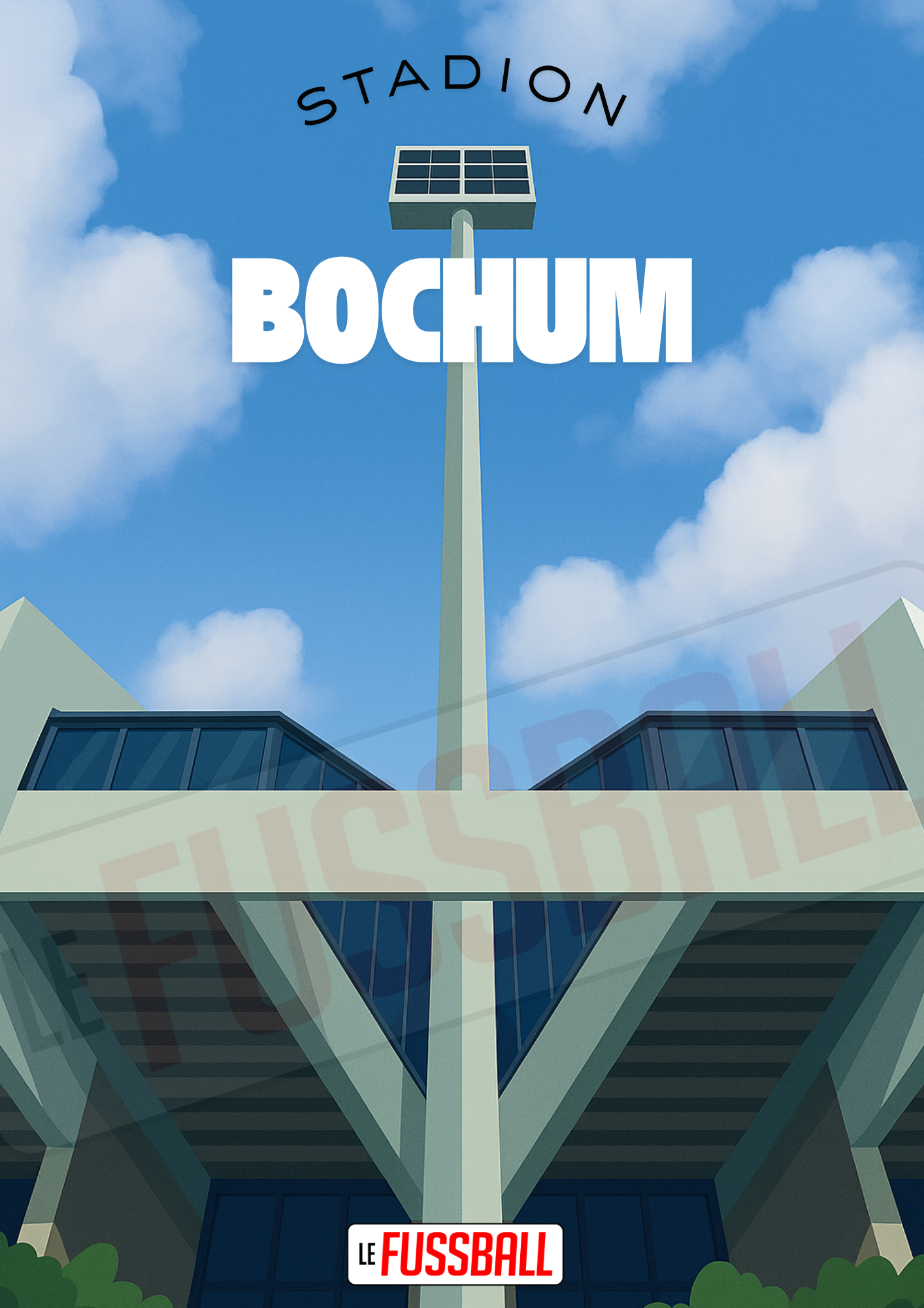 Affiche Le Fussball – Stadion Bochum – Image 3