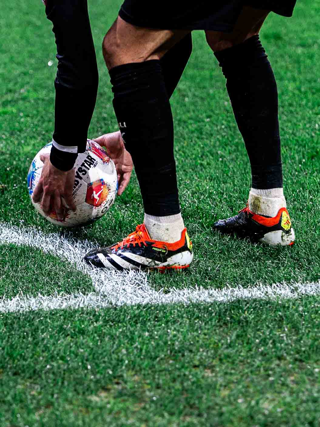 Au coin du jeu – photographie football professionnel