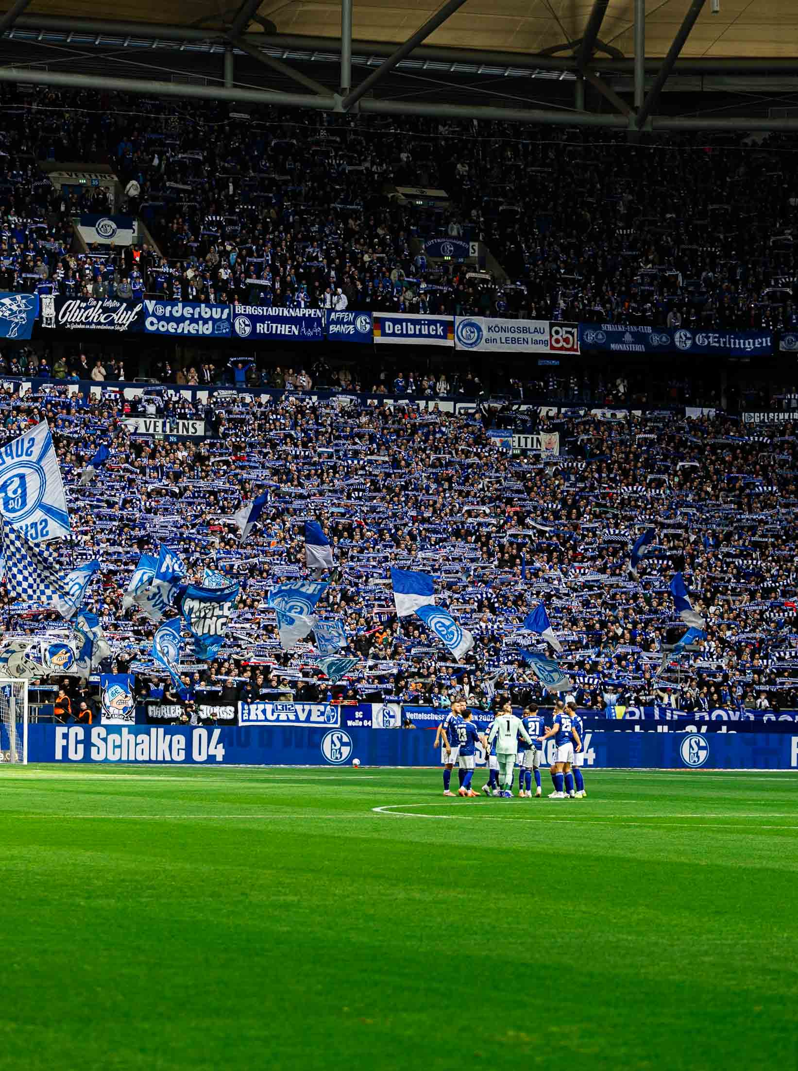 Mur bleu – photographie football professionnel