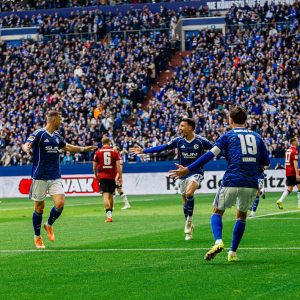 Joie – photographie football professionnel