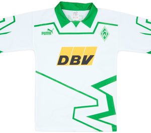 1993-94 Werder Bremen Signed Home Shirt - 8/10 - (XS)