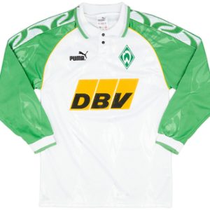 1995-96 Werder Bremen Home L/S Shirt - 9/10 - (XS)