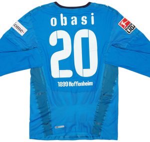 2008-09 TSG Hoffenheim Player Issue Home L/S Shirt Obasi #20 - 7/10 - (S)