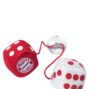 FC Bayern Cubes en peluche - rouge/blanc