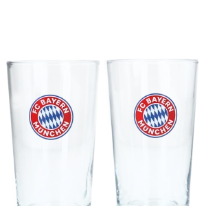 FC Bayern Lot de 2 verres Logo 0,33 l